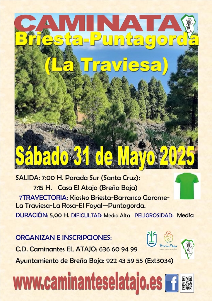 Cartel Briesta-Puntagorda-La Traviesa 25