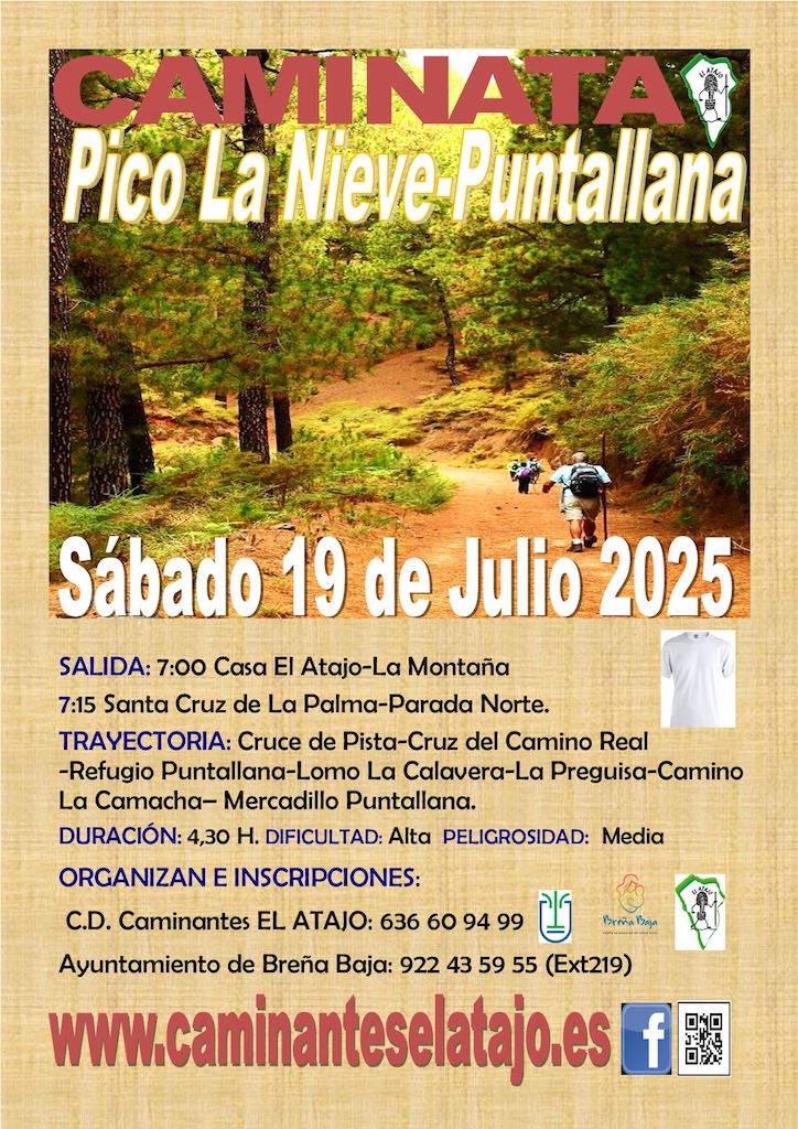 Cartel Pico La Nieve-Puntallana 25