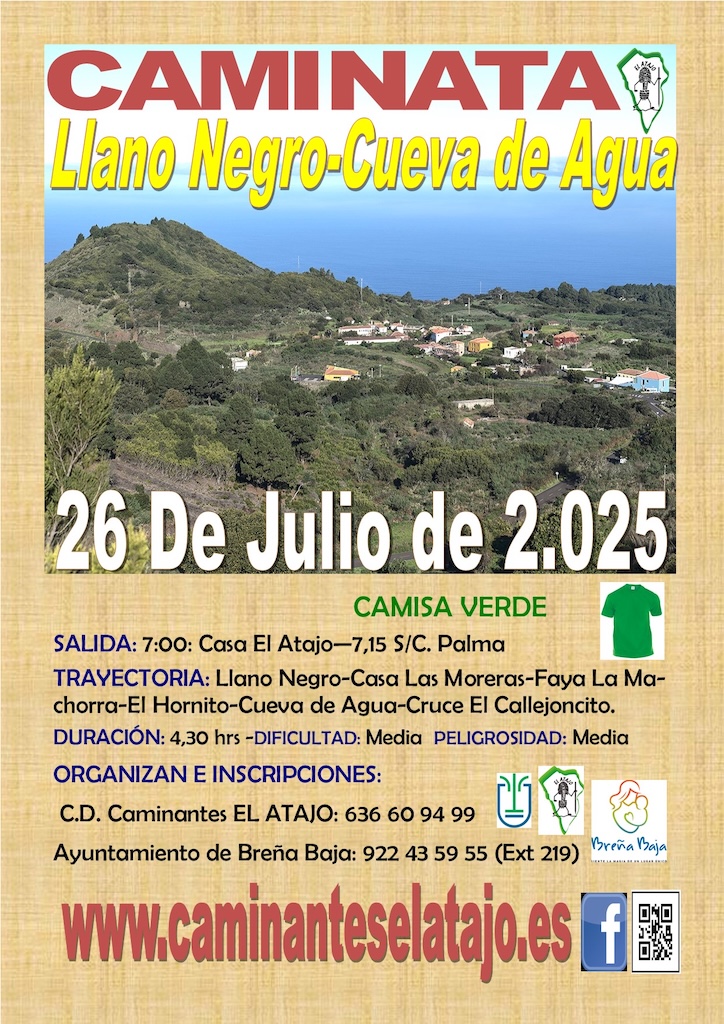 Cartel Llano Negro-Cueva de Agua 25