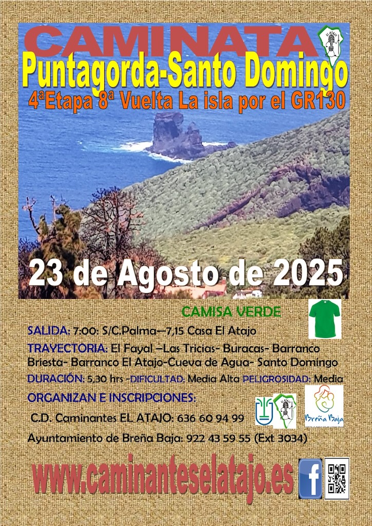 Cartel Puntagorda.Sto. Domingo 25