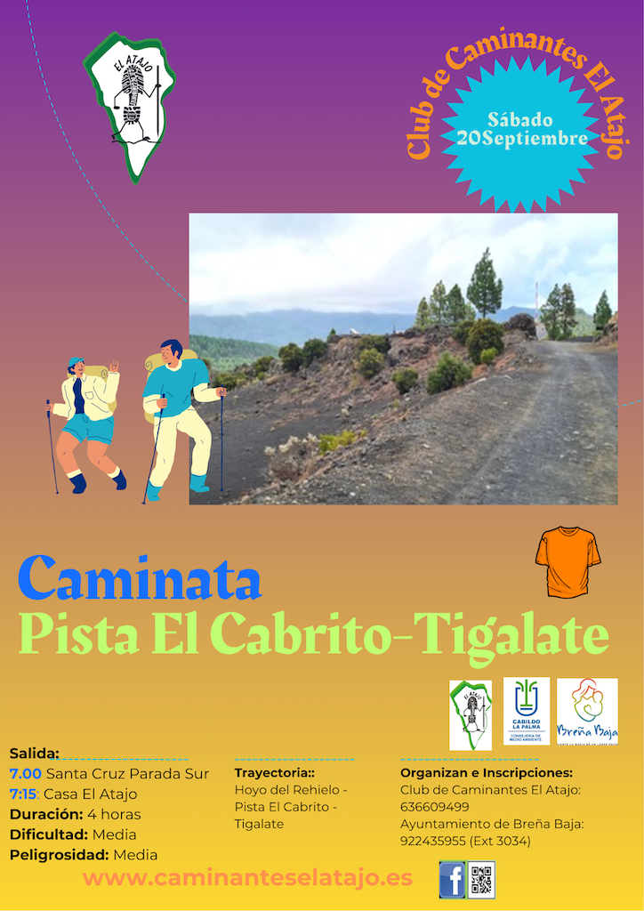 Cartel Pista El Cabrito-Tigalate